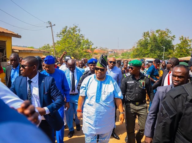 Governor Adeleke on Tour of Schools And Healthcare Facilities