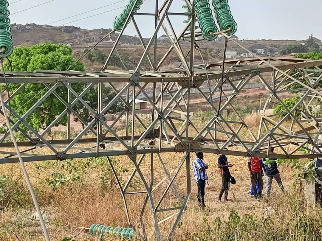 Truck Hits TCN Transmission Tower Cuts Power Supply in Abuja