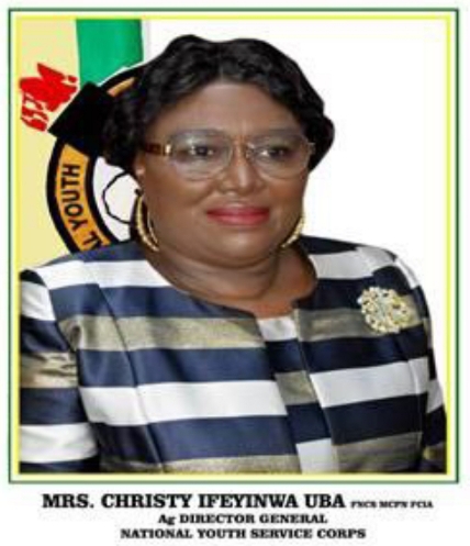 Mrs Christy Ifeyinwa Uba, Acting Director General of National Youth Service Corps (NYSC)