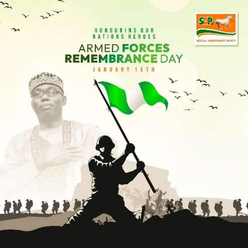 Armed Forces Remembrance Day: SDP Presidential Candidate Prince Adewole Adebayo Vows To Be Caring Commander-in-Chief if Elected