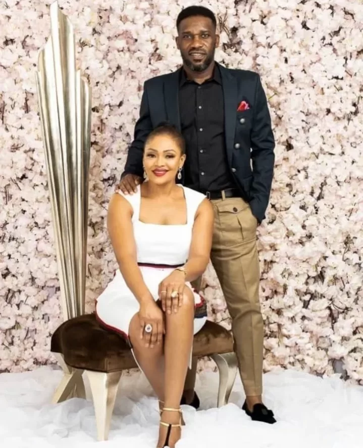 Jay-Jay Okocha and his wife Nkechi at 25th Wedding Anniversary