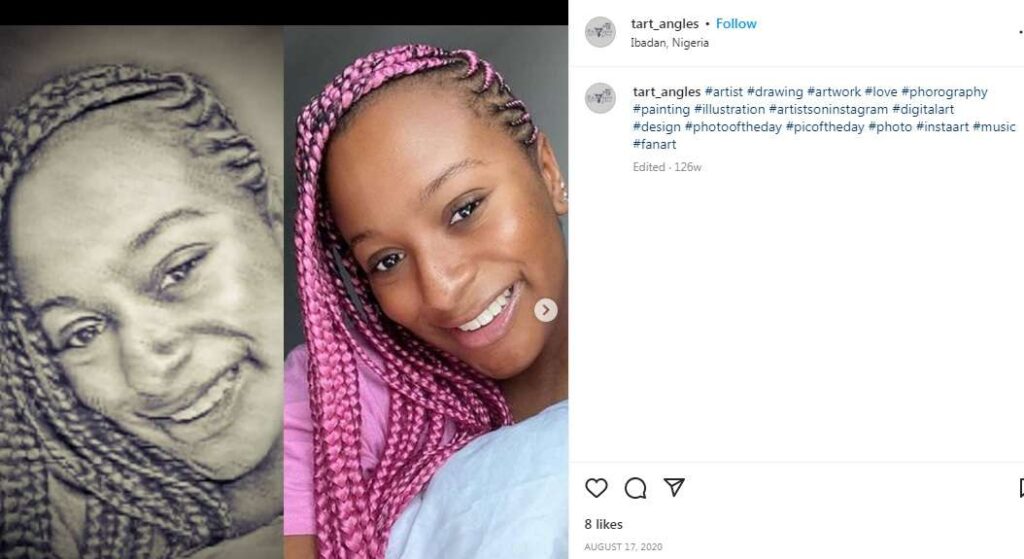 Olona Joseph Oluwapelumi (@tart_angles) Instagram photos Painting