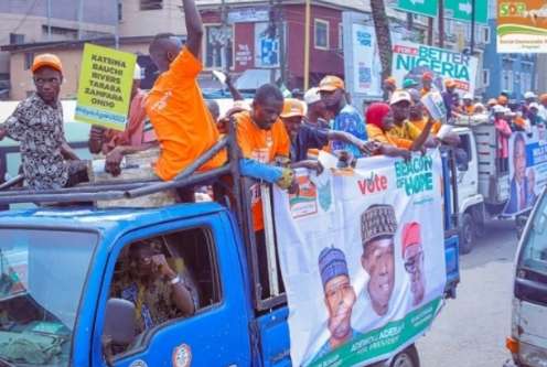 SDP Embarks Road Walk Campaign In Lagos, Solicits Votes For Adebayo, Other Candidates