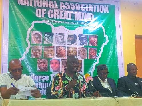 National Association Of Great Minds has endorsed the candidacy of Asiwaju Bola Ahmed Tinubu, the All Progressives Congress (APC) presidential candidate
