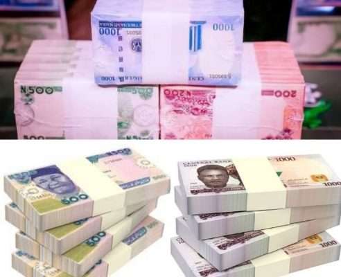 Nigeria's Naira Redesign versus Old and New Naira Notes Bundles