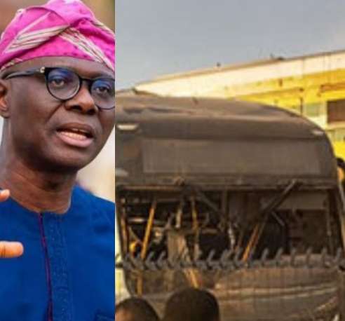 Gov Sanwo-Olu Reacts As Train Collusion With Lagos State Staff Bus Leaves Fatal Casualties
