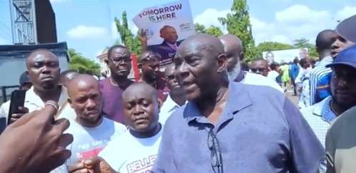 PDP Supporters Protest In Enugu, Wants Peter Mbah Declared Winner of Guber Election