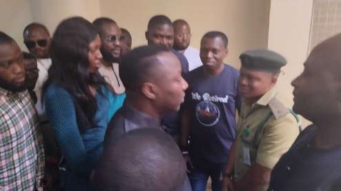 Omoyele Sowore in Court As Agba Jalingo Remanded in Prison for Insulting Governor Ben Ayade Sister In law 