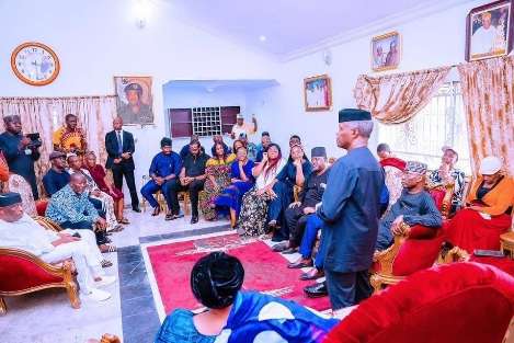 Condolence Visit: Why Gen. Diya Served Nigeria Forthrightly As Leader — Osinbajo Says, Recalls ex-CGS' Involvement In 2017 Praise Song Recording Project