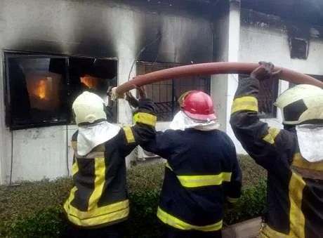 How Fire Gutted EFCC Office in Enugu