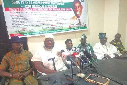 Mujahid Dokubo Asari, Frank Kokori, AWA Bamiji, and Others At the June 12 @30 Briefing