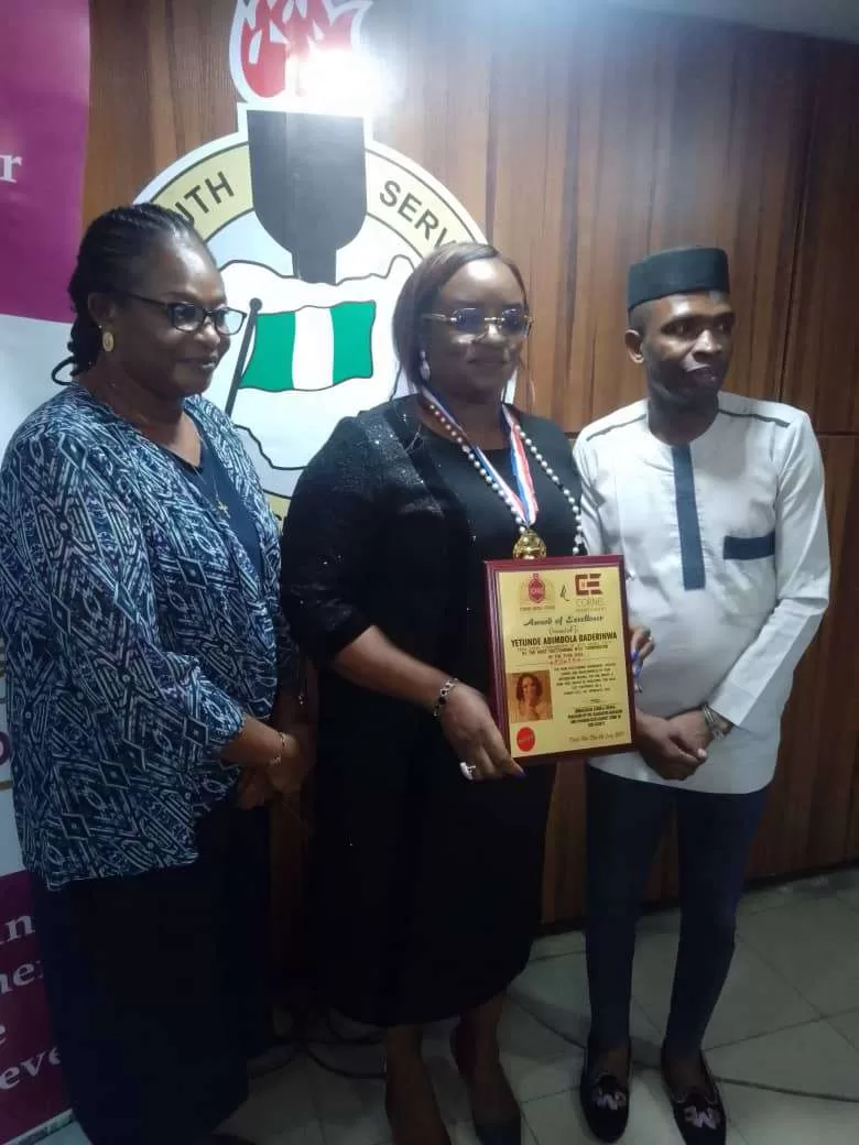 Mrs Yetunde Abimbola Baderinwa has received the Africa Most Outstanding Award from the Cornel Media Consult (CMC) Gladiators 