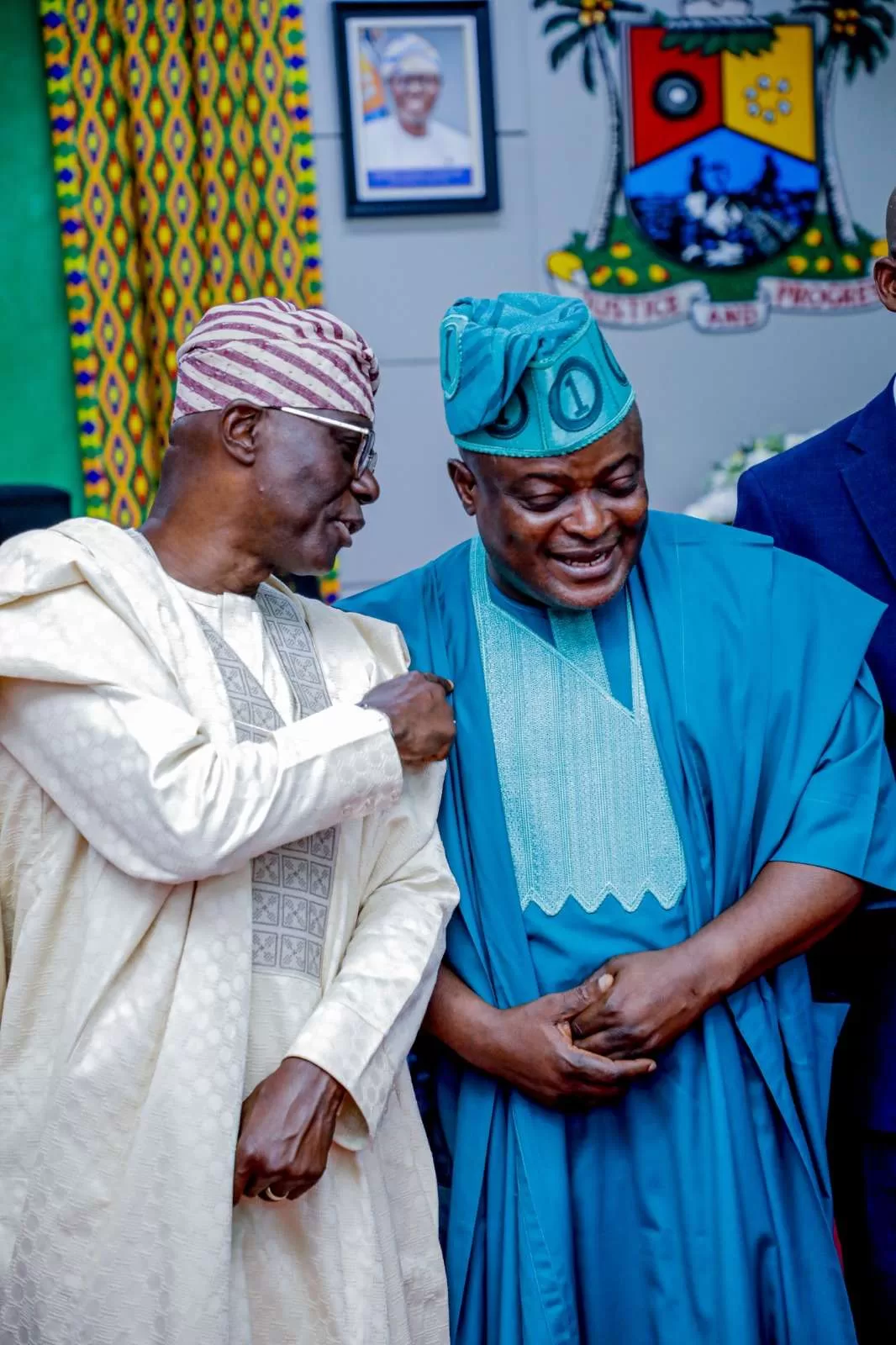Speaker of the Lagos State House of Assembly, Rt. Hon. Mudashiru Obasa, Congratulates Governor Babajide Sanwo-Olu and Femi Gbajabiamila