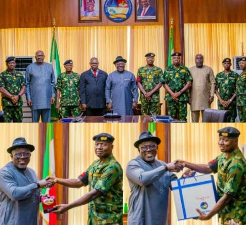 Governor Sheriff Oborevwori of Delta State Urges Navy to curb illegal activities on Nigeria's maritime domain