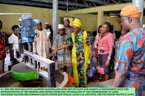 NDE Commissions Garri Processing Plant In Oyo