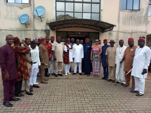 Ohaneze Ndigbo Delta Central and South Senatorial Districts led by its President, Chief Chiedu Idama