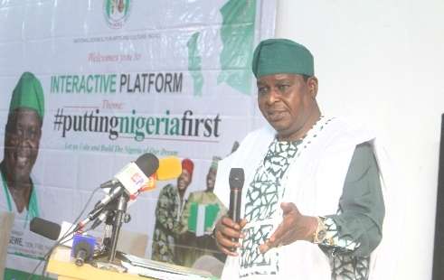 NCAC DG Otunba Segun Runsewe at the Putting Nigeria First Campaign Launch