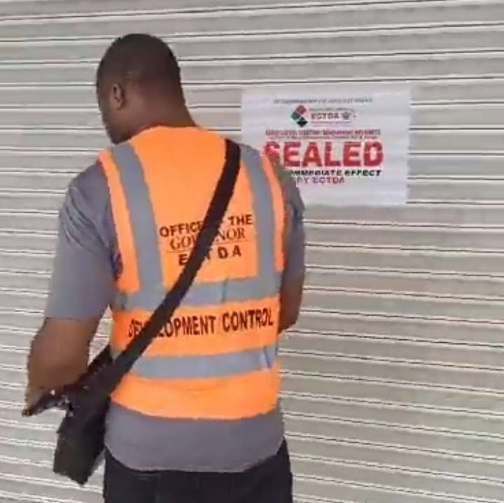 Sealing Business Premises in Enugu over illegal sit at home 