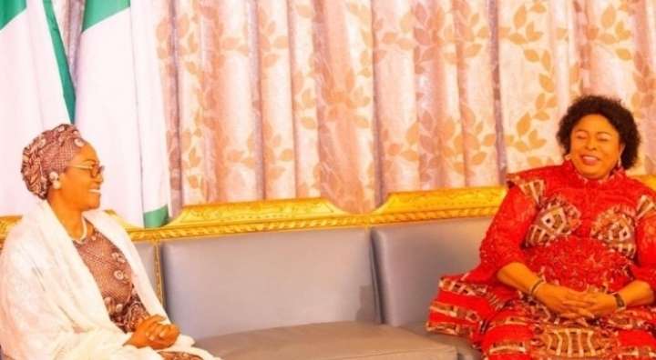 Former First Lady Dame Patience Jonathan Meets First Lady Senator Remi Tinubu, Says “It's Your Turn”