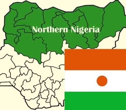 Northern Nigeria Map with Niger Republic