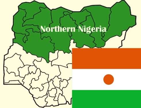 Northern Nigeria Map with Niger Republic