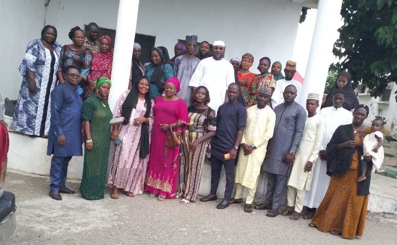 Hon Abdulmumini Danga, Mallam Bello Muhammed In Group Photograph With Members of Team MBM Delegation 