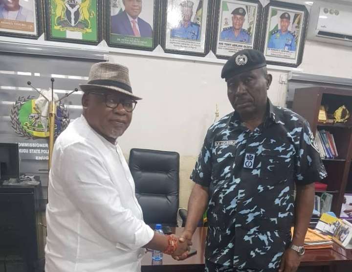 Eze Williams Ezugwu and Enugu CP Kanayo Uzuegbu