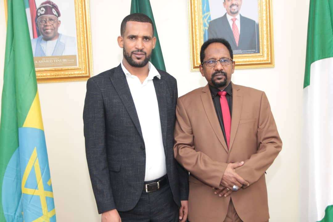 Awards Zeru Gebrelibanos Arrives Nigeria, Meets Ethiopian Ambassador The Street Reporters
