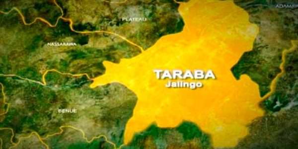 Taraba State Map Showing Jalingo