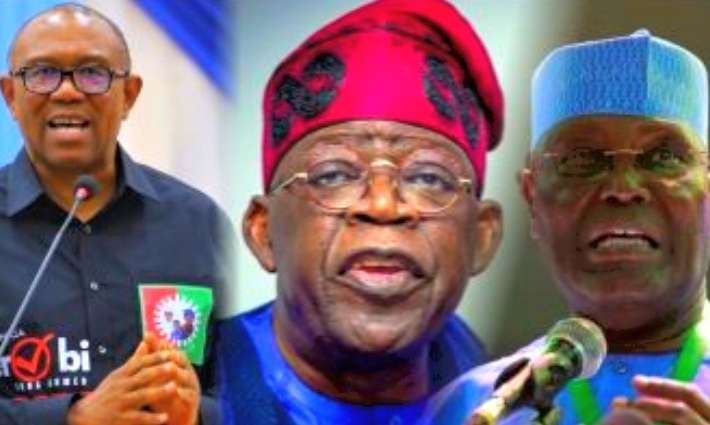 Peter Obi, Bola Tinubu and Atiku