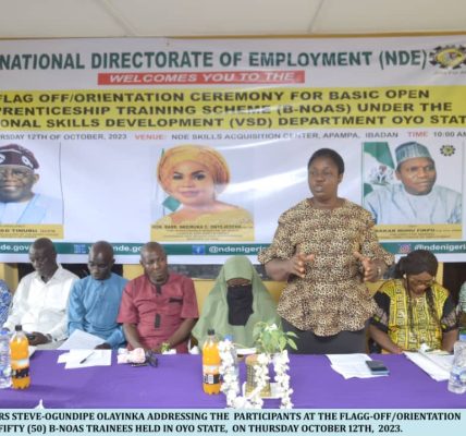 NDE Moves To Impact Vocational Skills On Unemployed Youths in Oyo