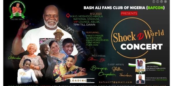BAFCON Shock D World Concert in Abuja