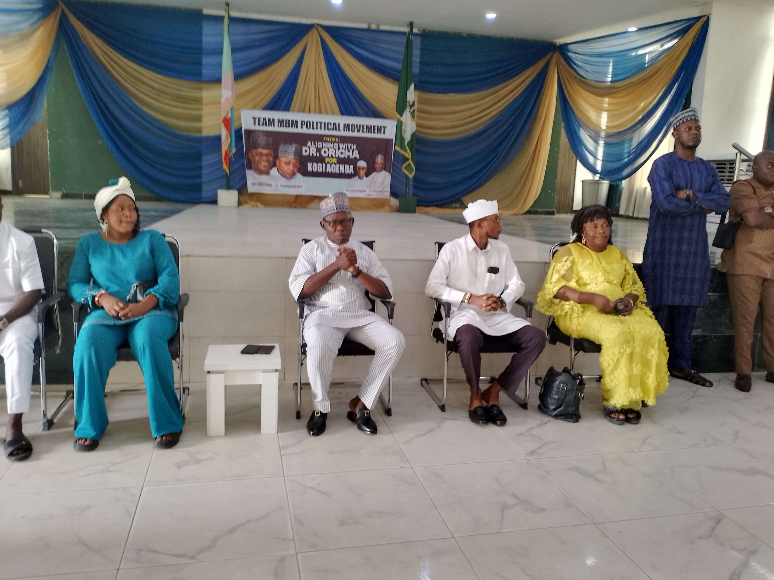Team MBM Political Movement (Team MBM) leaders and Dr Umar Shuaibu Oricha at the Government House Lokoja 