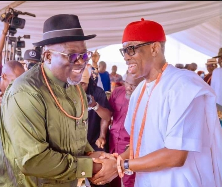 Governor Sheriff Oborevwori and Senator Ifeanyi Okowa