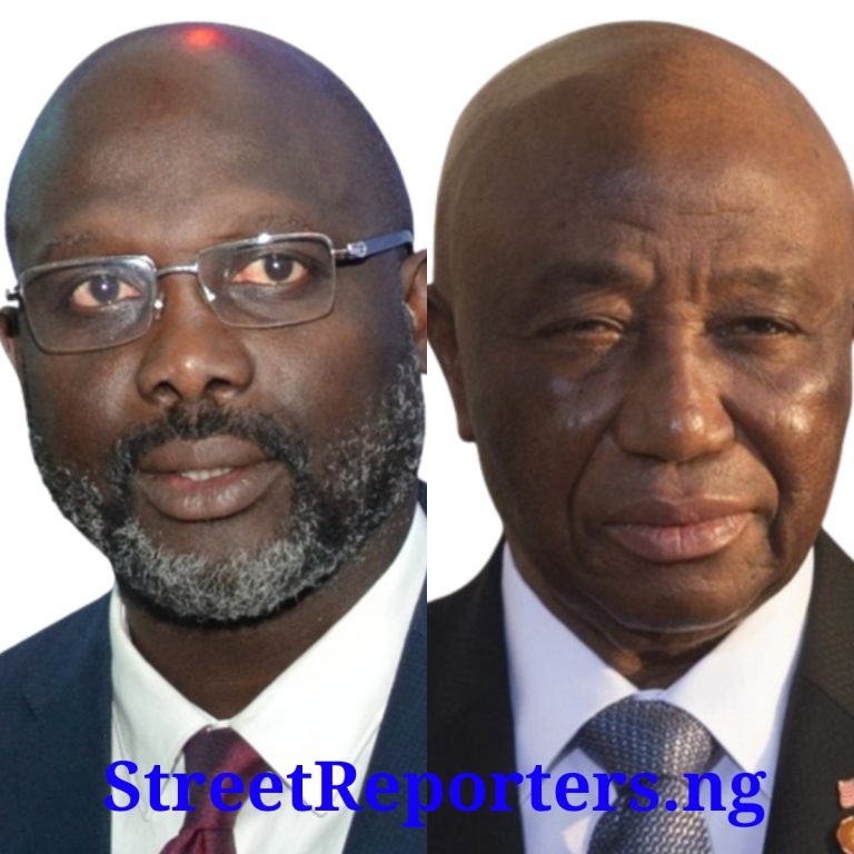 President George Weah And President-elect Joseph Boakai