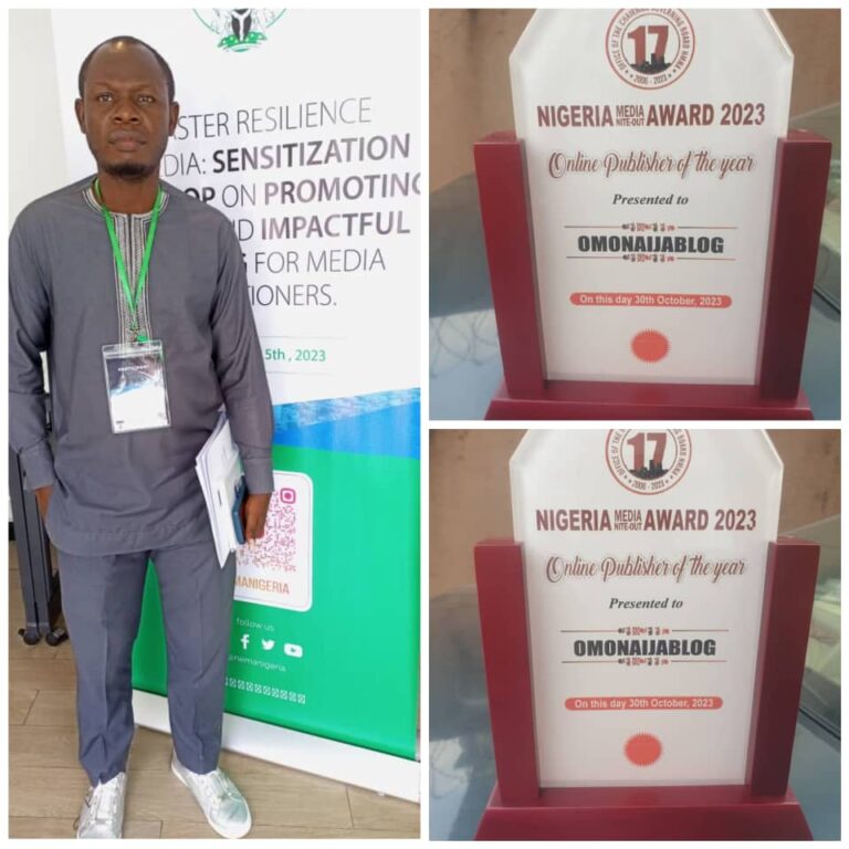 Gbenga Shaba Wins Online Publisher Of The Year Award At NMNA 2023