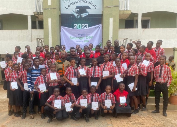 Some of the participants of World Savings Day training at Cedars Schools, Awka