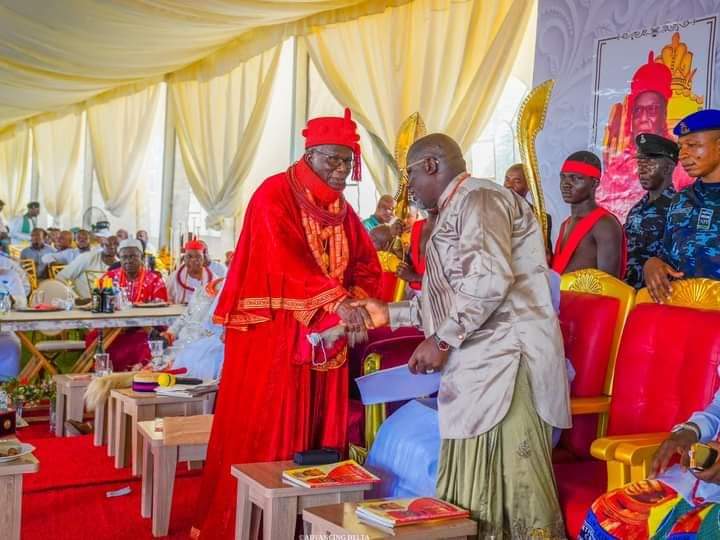 Governor Oborevwori Salutes Uvwie Monarch, Sideso At 80
