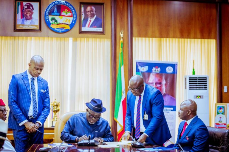 Delta State Governor, Rt Hon. Sheriff Oborevwori Assents 2024 Appropriation Bill of N724bn