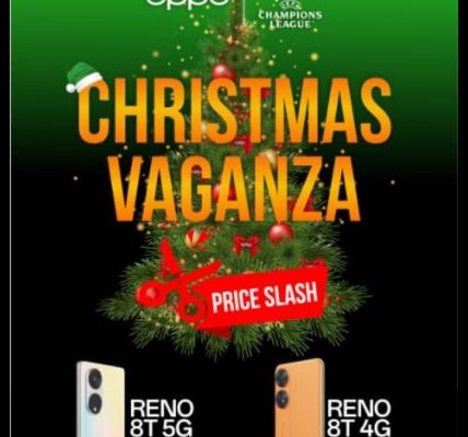 Christmas Vaganza: OPPO Slashes Phone Prices to Celebrate Yuletide Season with Customers, Fans