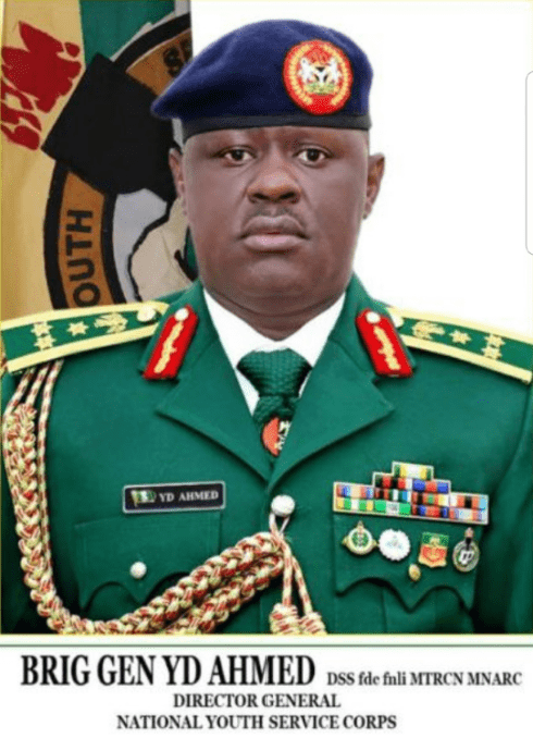 NYSC DG Brig. Gen. YD Ahmed
