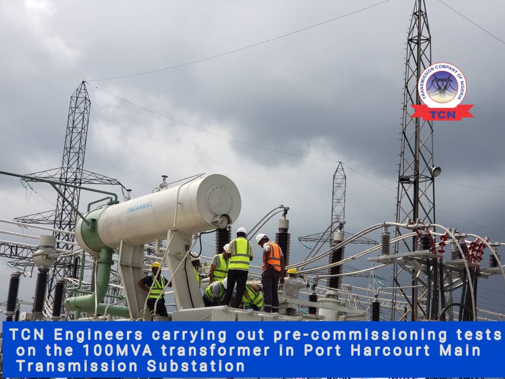 TCN Boosts Capacity of Port Harcourt Main Substation with 100MVA Transformer, Expands Capacity Across the Region