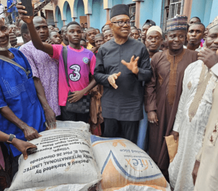 Peter Obi Takes His One Nigeria Message To Onitsha Mosque On Easter Day