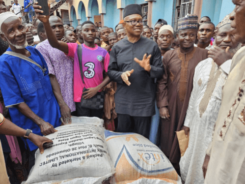 Peter Obi Takes His One Nigeria Message To Onitsha Mosque On Easter Day