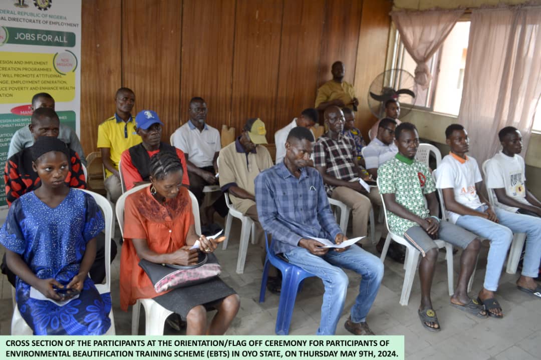 Oyo NDE Trains Unemployed Youths On Environmental Beautification