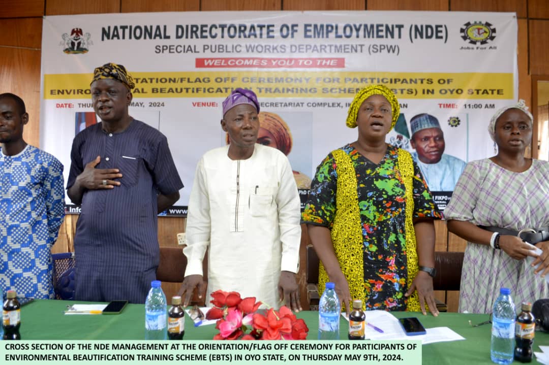 Oyo NDE Trains Unemployed Youths On Environmental Beautification