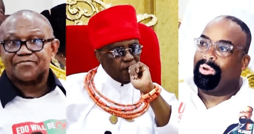 Peter Obi, Oba of Benin and Olumide Akpata