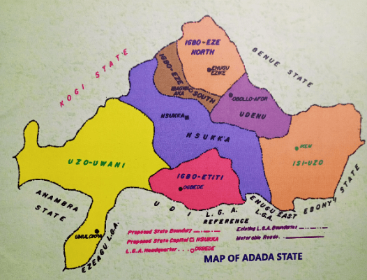 Proposed Adada State map