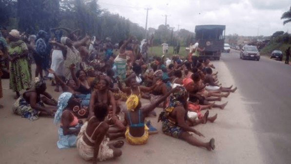 Ondo Women Protest Half-naked Against Herdsmen Attacks