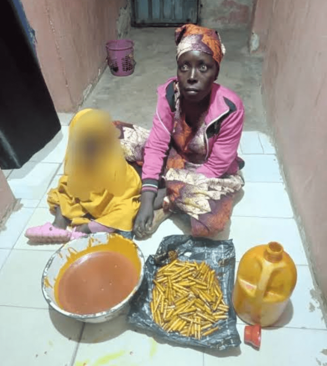 operatives of the Nasarawa State Police Command have arrested a woman, Hauwa Sani, in possession of 124 rounds of anti-aircraft ammunition concealed in a gallon of palm oil.